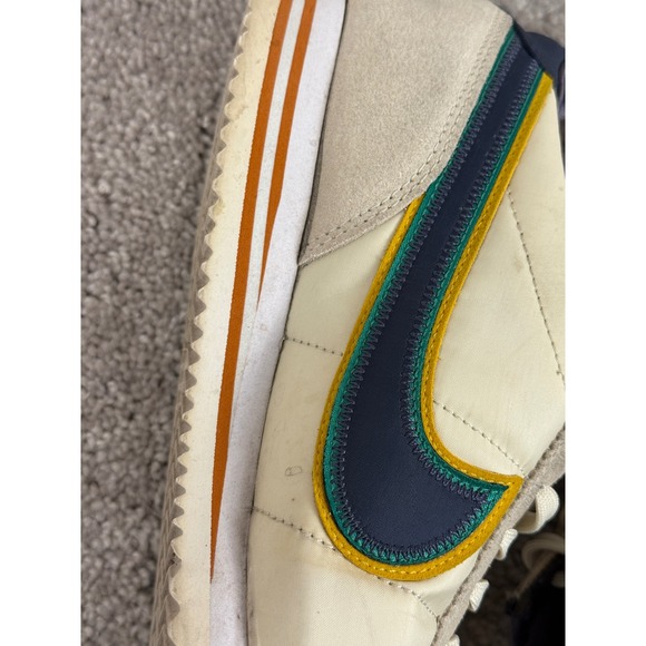 Nike Cortez 72 DJ5183 100 Coconut Yellow Navy Green Sz 8.5 - Picture 11 of 14
